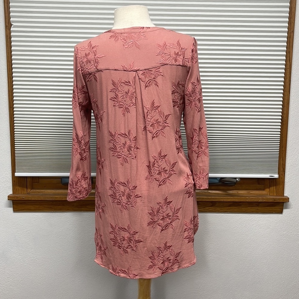 Anthropologie Maeve Kew Rose Embroidered Floral Tunic Top Size Small - Picture 8 of 14